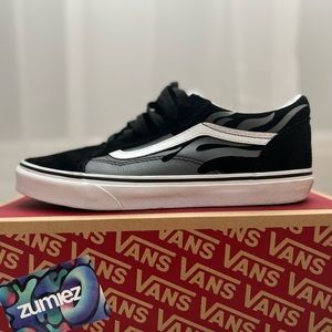 Black & Gray Flame Vans